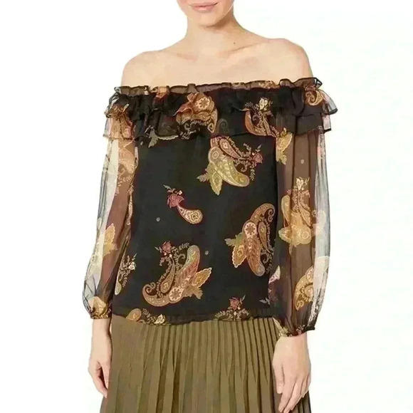 Vince Camuto Off-Shoulder Blouse (22) - Picture 1 of 8